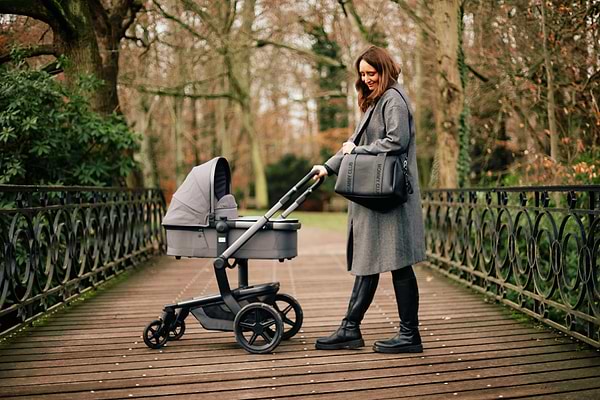 Фото - Сумка для батьків Childhome Mommy club Signature vegan leather Black (CWMCSLBL)