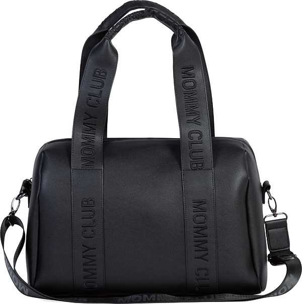 Фото - Сумка для батьків Childhome Mommy club Signature vegan leather Black (CWMCSLBL)
