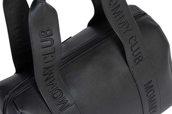 Фото - Сумка для батьків Childhome Mommy club Signature vegan leather Black (CWMCSLBL)