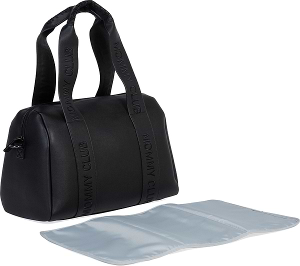 Фото - Сумка для батьків Childhome Mommy club Signature vegan leather Black (CWMCSLBL)