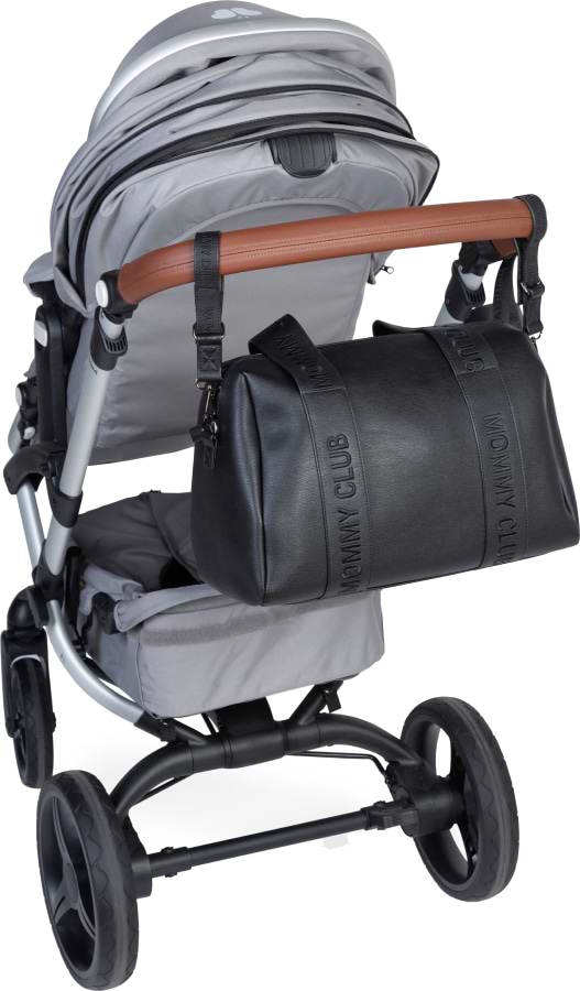 Фото - Сумка для батьків Childhome Mommy club Signature vegan leather Black (CWMCSLBL)