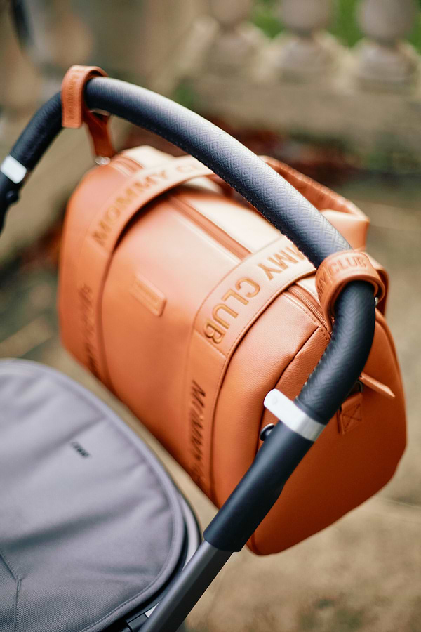 Фото - Сумка для батьків Childhome Mommy Club Signature Vegan Leather Brown (CWMCSLBR)