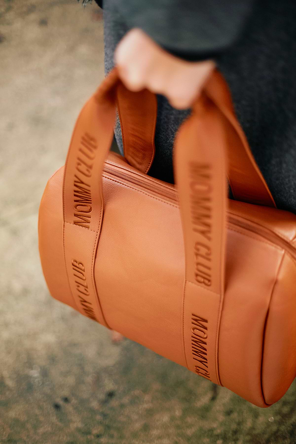 Фото - Сумка для батьків Childhome Mommy Club Signature Vegan Leather Brown (CWMCSLBR)