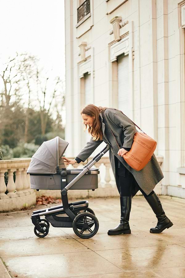 Фото - Сумка для батьків Childhome Mommy Club Signature Vegan Leather Brown (CWMCSLBR)