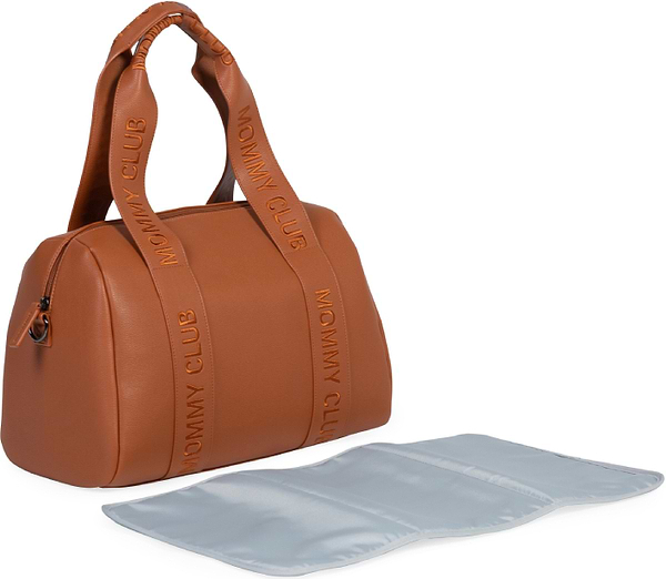 Фото - Сумка для батьків Childhome Mommy Club Signature Vegan Leather Brown (CWMCSLBR)