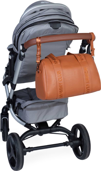Фото - Сумка для батьків Childhome Mommy Club Signature Vegan Leather Brown (CWMCSLBR)