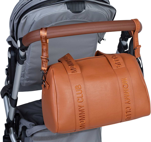 Фото - Сумка для батьків Childhome Mommy Club Signature Vegan Leather Brown (CWMCSLBR)