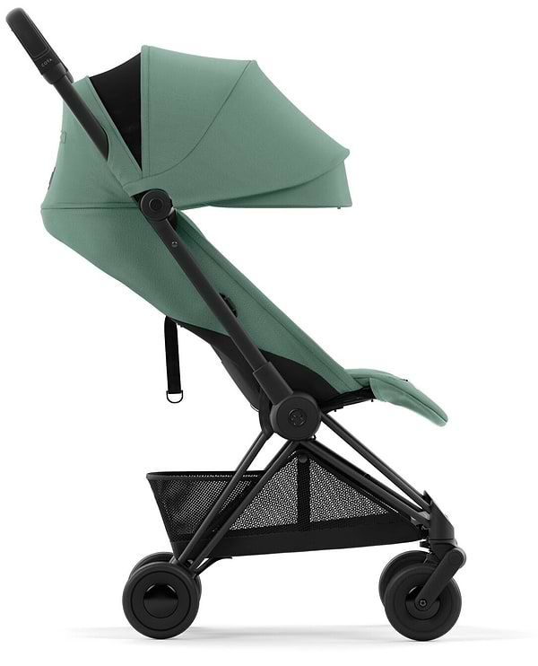 Фото - Коляска прогулочная Cybex Coya Matt Black Leaf Green (522004355)