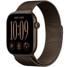 Смарт-годинник Apple Watch Series 12 GPS 46mm Dark Bronze Aluminium Case with Dark Bronze Milanese Loop - S/M