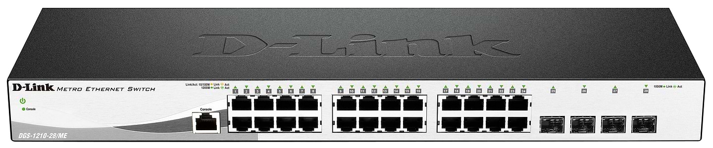 Коммутатор локальной сети (Switch) D-Link DGS-1210-28MP - Фото 1