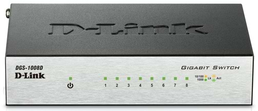 Коммутатор локальной сети (Switch) D-Link DGS-1008D - Фото 1