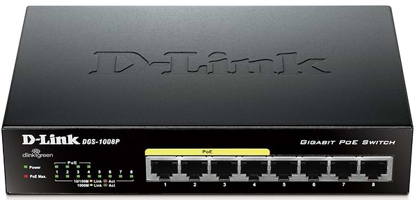 Фото - Коммутатор локальной сети (Switch) D-Link DGS-1008P