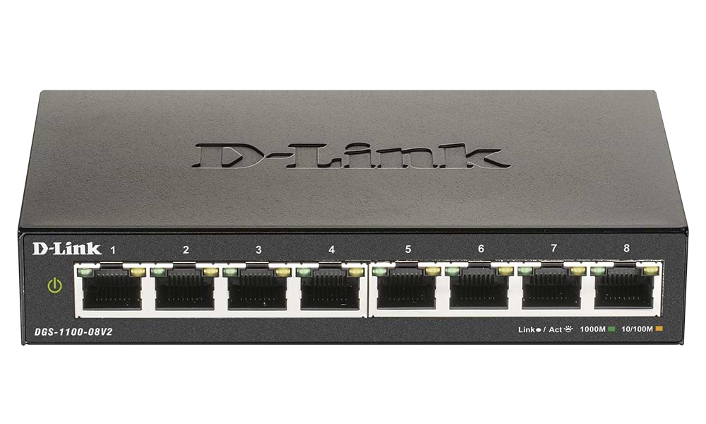 Коммутатор локальной сети (Switch) D-Link DGS-1100-08V2 - Фото 1