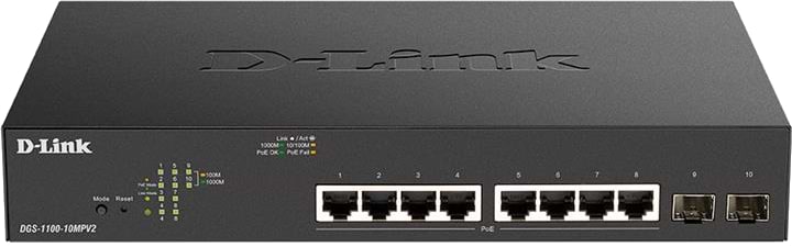 Коммутатор локальної мережі (Switch) D-Link DGS-1100-10MPV2