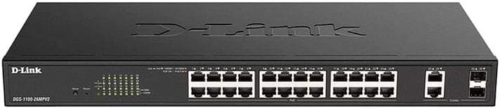 Коммутатор локальной сети (Switch) D-Link DGS-1100-26MPV2 - Фото 1