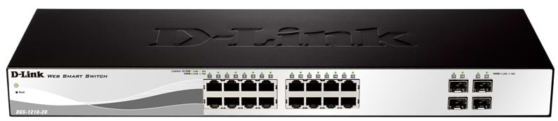 Коммутатор локальной сети (Switch) D-Link DGS-1210-20 - Фото 1