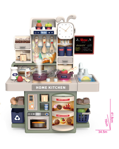 Сюжетно-рольова гра. Кухня Dream Kitchen Набір кухня бежево-оливковий (42)