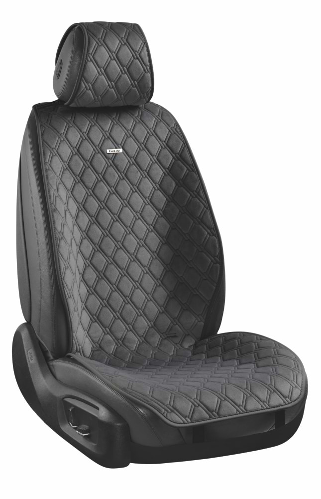 Комплект накидок на сидіння автомобіля CarLife Turbo black (SC30104)