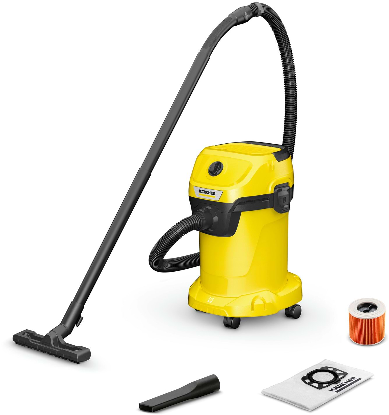 Пылесос для сухой уборки с мешком Karcher WD 3 V-19/6/20 (1.628-123.0) - Фото 1