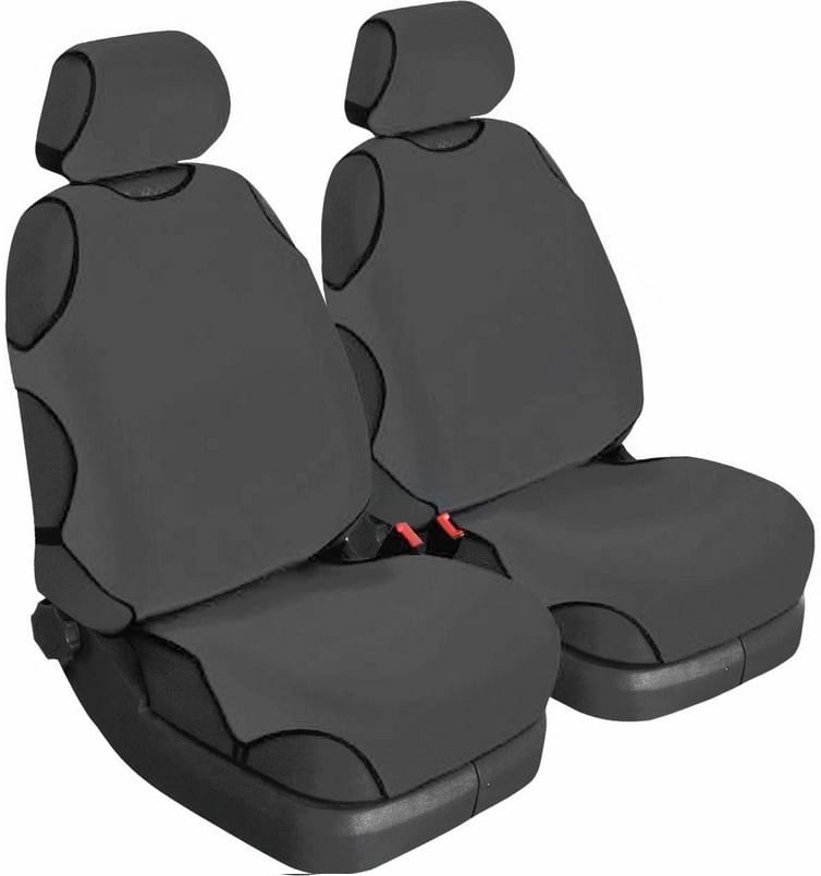 Накидка на спинку переднього сидіння автомобіля Beltex Cotton 2 шт. без підголовників Графіт (BX11510)