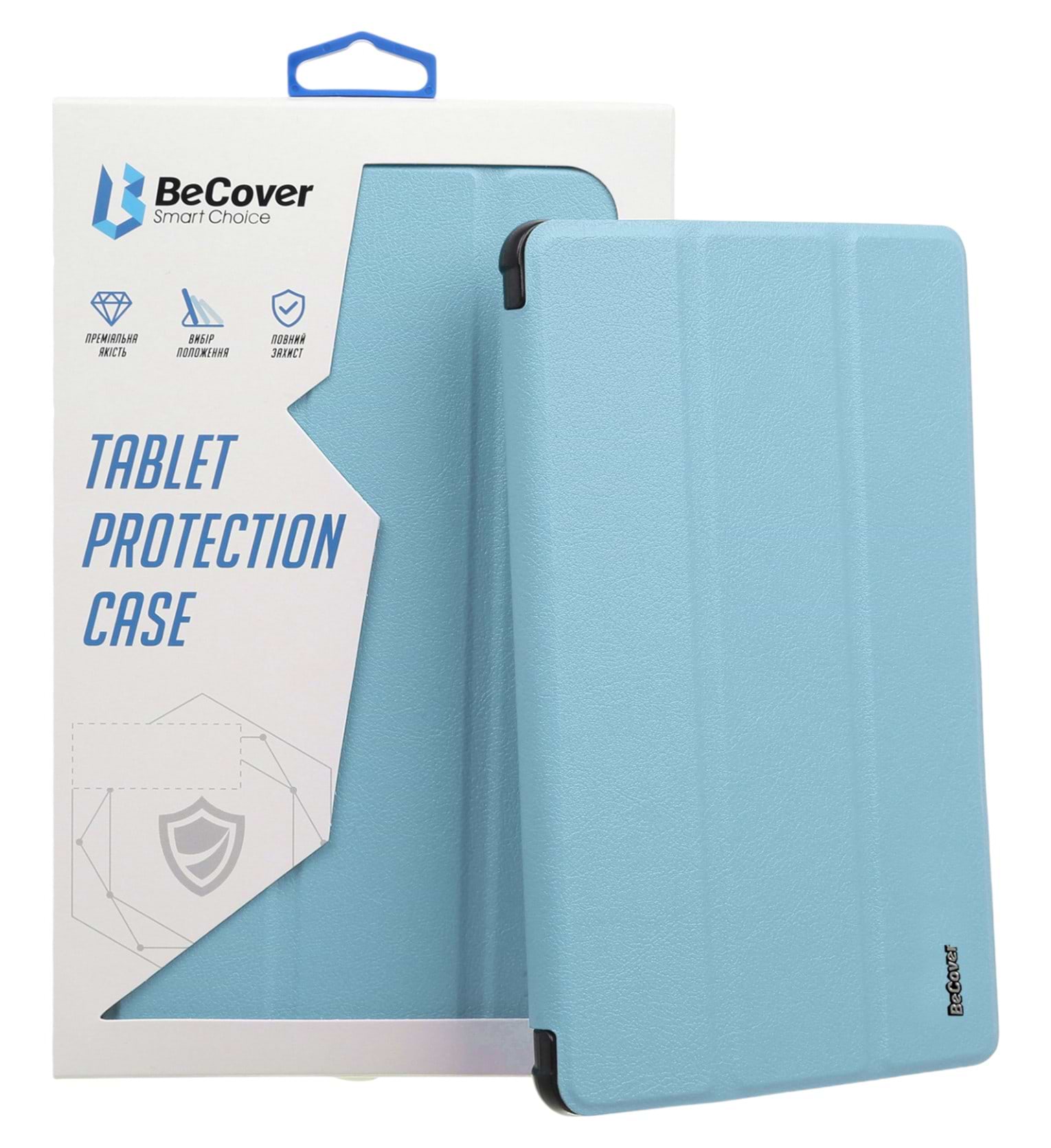 Чехол для планшета BeCover Tri Fold Soft TPU с креплением Apple Pencil for Apple iPad Pro 11 2020/2021/2022 Light Blue (711112) - Фото 1