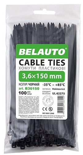 Фото - Набор хомутов BelAuto 3.6x150 (B36150) Фото - Набор хомутов BelAuto 3.6x150 (B36150)