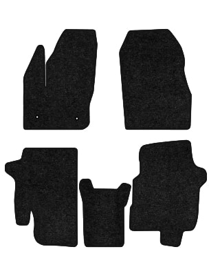 Коврики ворсовые в салон авто EVAtech Standard для Ford Tourneo Connect пас. 2012 2 поколение Minivan USA черный кант FD1454C5CP2VEB