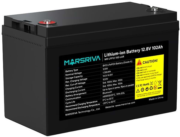 Фото - Аккумулятор для ИБП Marsriva LiFePo4 12,8 V/100Ah (MR-LFP12-100-LAR)