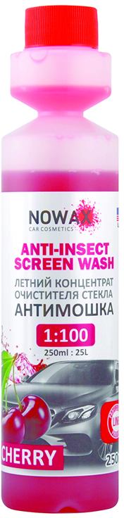 Омивач скла NOWAX Anti Insect Screen Wash Cherry 250 мл (NX25225)