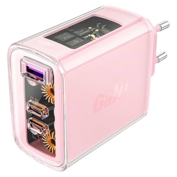Фото - Сетевое зарядное устройство AceFast 3xUSB 65W (2xUSB-C+USB-A) Gan A45 Fast Charger Cherry blossom (6974316282082)