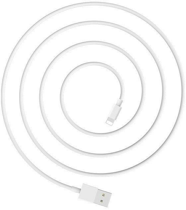 Фото - Кабель синхронизации данных Denmen Lightning 2.4A 1m White (D22L-WH)