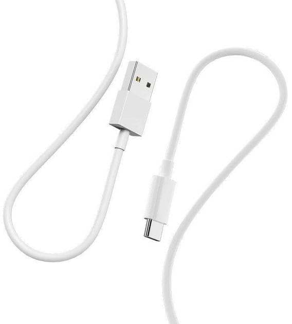 Кабель синхронізації даних Denmen Type C 2.4A 1m White (D22T-WH)