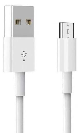 Кабель синхронізації даних Denmen Micro USB 2.4A 1m White (D22V-WH)