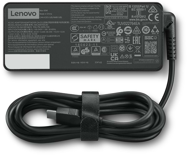Фото - Зарядний пристрій для ноутбука Lenovo USB-C 65W AC Adapter(CE)