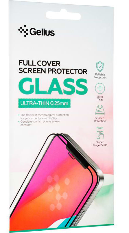 Фото - Защитное стекло для смартфона Gelius Full Cover Ultra-Thin 0.25mm for Xiaomi 12T/12T Pro Black (92752)