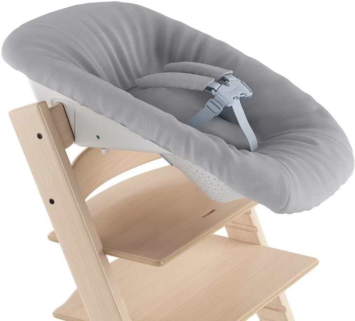Фото - Стільчик для годування класичний Stokke крісло Tripp Trapp Newborn Grey