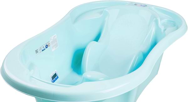 Фото - Детская ванночка Tega Baby Комфорт 2 в 1 анатомическая Голубая (TG-011-101)