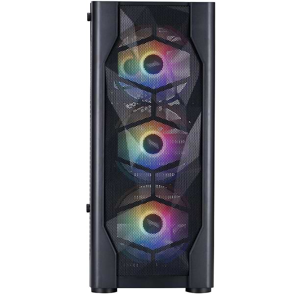 Фото - Корпус 1stPlayer D4-BK-4F1 Black без БП