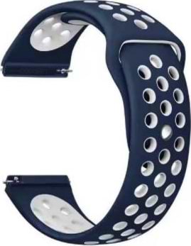 Ремешок для смарт-часов BeCover Nike Style for Motorola Moto 360 2nd Gen. Blue-White (705761)