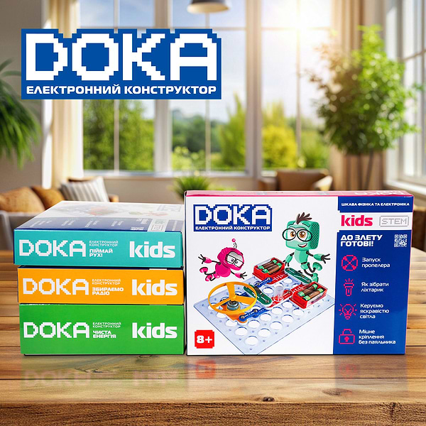 Фото - Электронный конструктор DOKA К ВЗЛЕТУ ГОТОВЫ! (D70702)