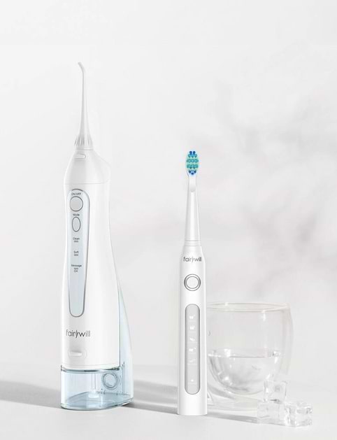 Фото - Зубна щітка електрична Fairywill D7 + іригатор F5020E White