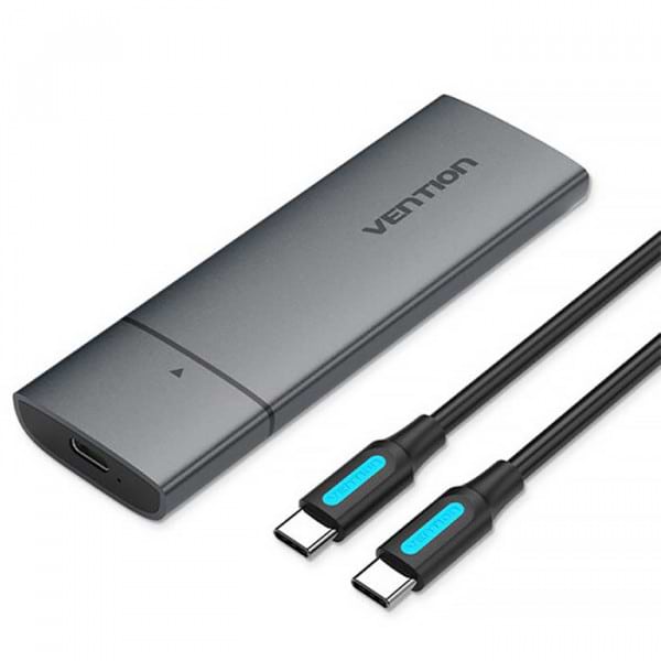 Зовнішній карман Vention M.2 NVME M-key USB Type-C 3.2 Gray (KPGH0) - Фото 1