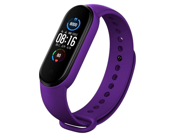 Фото - Ремінець для фітнес-браслету BeCover Xiaomi Mi Smart Band 5/Mi Smart Band 6 Dark Purple (707654)"