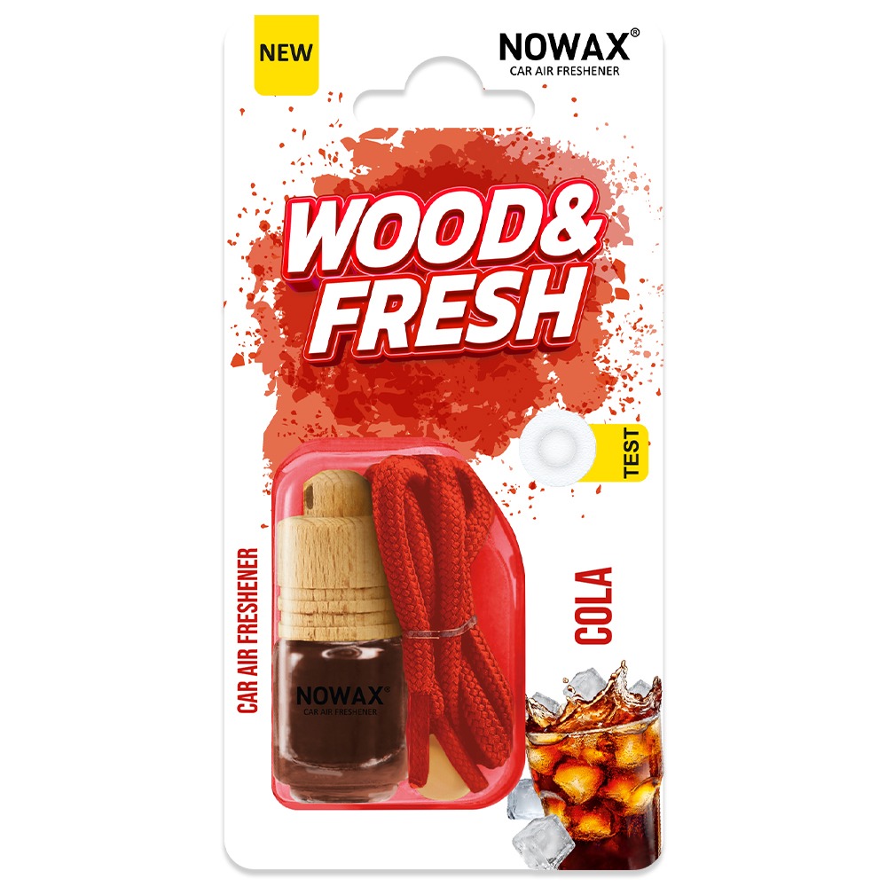 Фото - Ароматизатор для авто NOWAX WOOD&FRESH - Cola (NX92037)