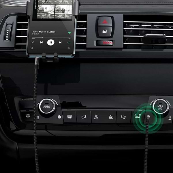 Фото - Кабель 3.5 мм - 3.5 мм AceFast AUX Audio TRS M/M 1м J10 Black (6974316285267)