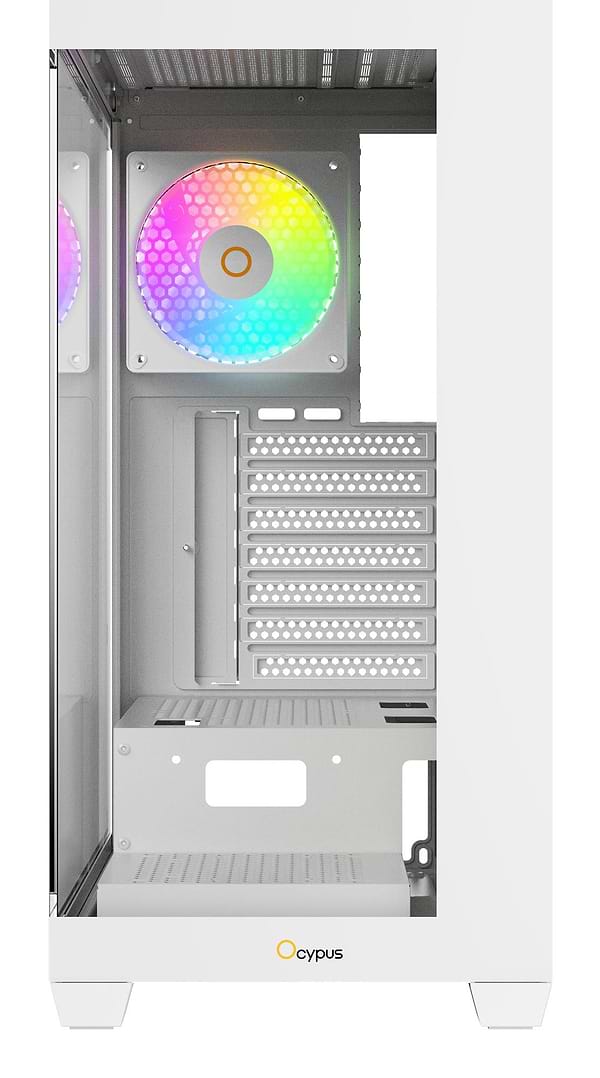 Фото - Корпус OCYPUS ATX W/O PSU GAMMA C72 WH ARGB (GAMMA-C72-WHD400XX-GL)
