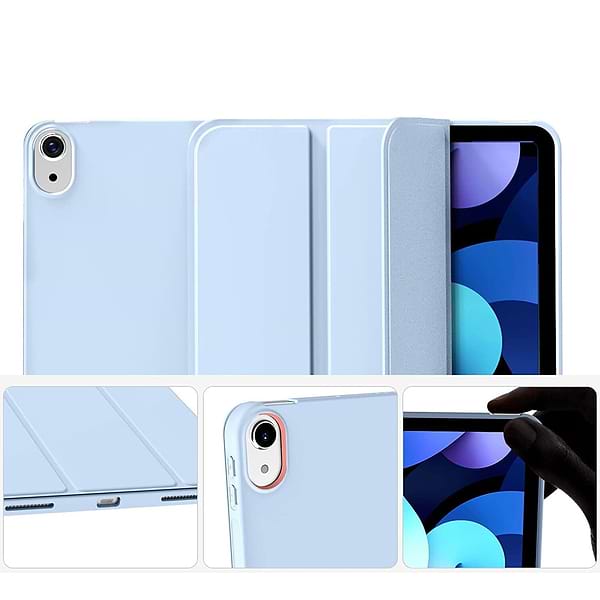 Фото - Чохол для планшета Becover Tri Fold Soft TPU Silicone for Apple iPad 10.9" (2022/2024)/iPad (А16) 2025 11" Light Blue (708522)