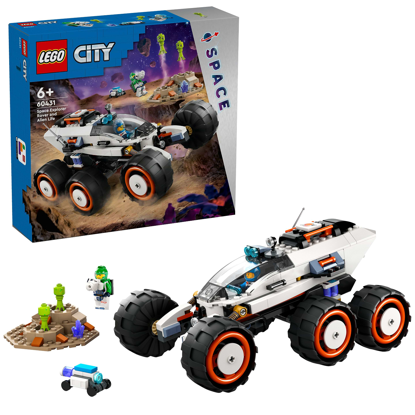 Конструктор LEGO City Космический исследовательский вездеход и инопланетная жизнь (60431) - Фото 1