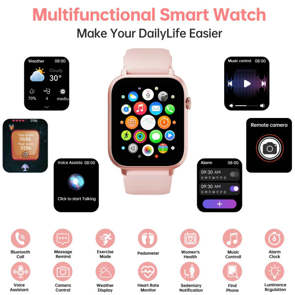 Фото - Смарт-годинник OUKITEL V3 Pink