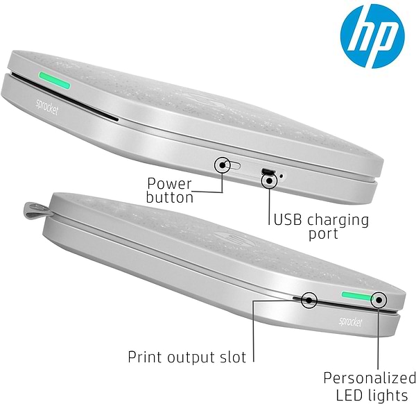 Фото - Фотопринтер HP Sprocket Grey (HPISP3X4W)